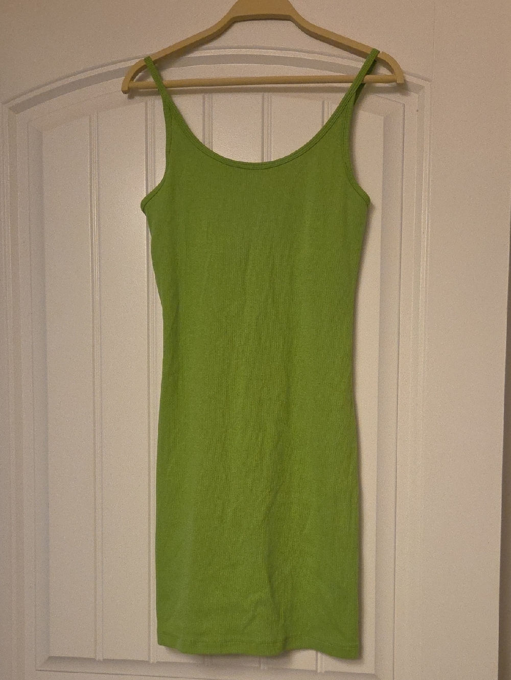 Old Navy Bright Lime Green Spaghetti Strap Mini Dress